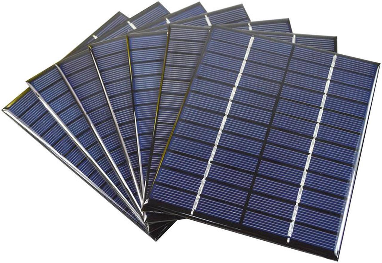 Alt view image 6 of 7 - 136*110*3mm Universal 2W 12V 0.166A Polysilicon Solar Panels Solar Cell For Lamp Light