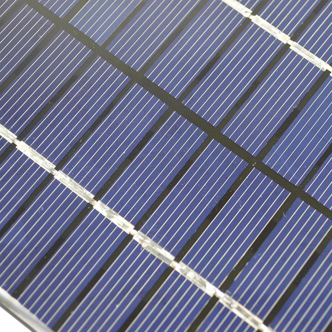 Alt view image 7 of 7 - 136*110*3mm Universal 2W 12V 0.166A Polysilicon Solar Panels Solar Cell For Lamp Light
