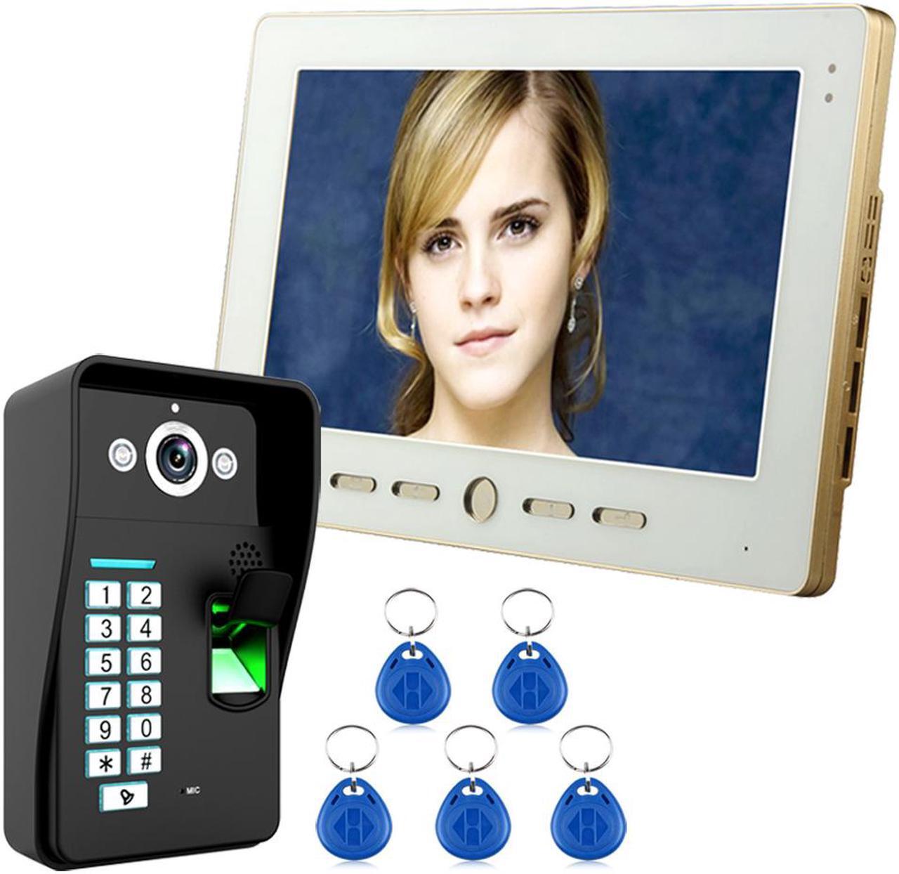 Main image of 10inch Lcd Fingerprint Recognition RFID Password  Video Door Phone Intercom System outdoor unit