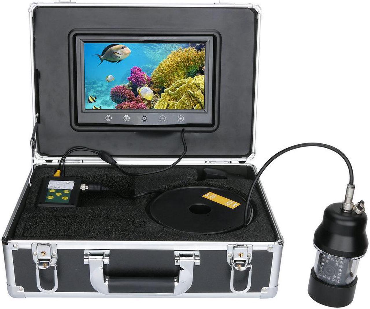 Alt view image 6 of 7 - 9 Inch DVR Recorder Color Screen 50m Professional Underwater Fishing Video Camera Fish Finder Waterproof 22 LEDs 360 Degree Rotating Camera
