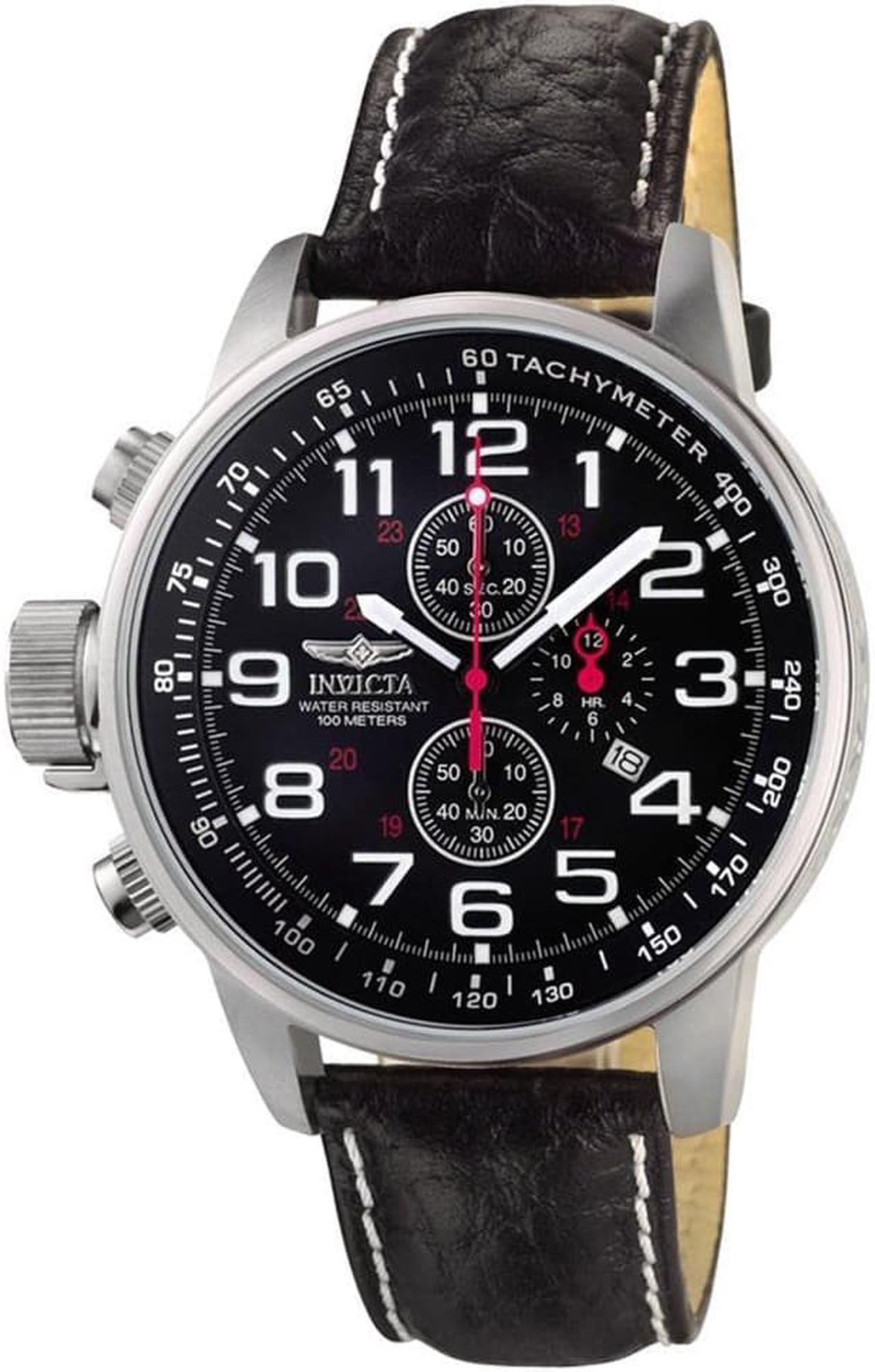 Alt view image 18 of 19 - Invicta  I-Force 2770  Leather Chronograph  Watch