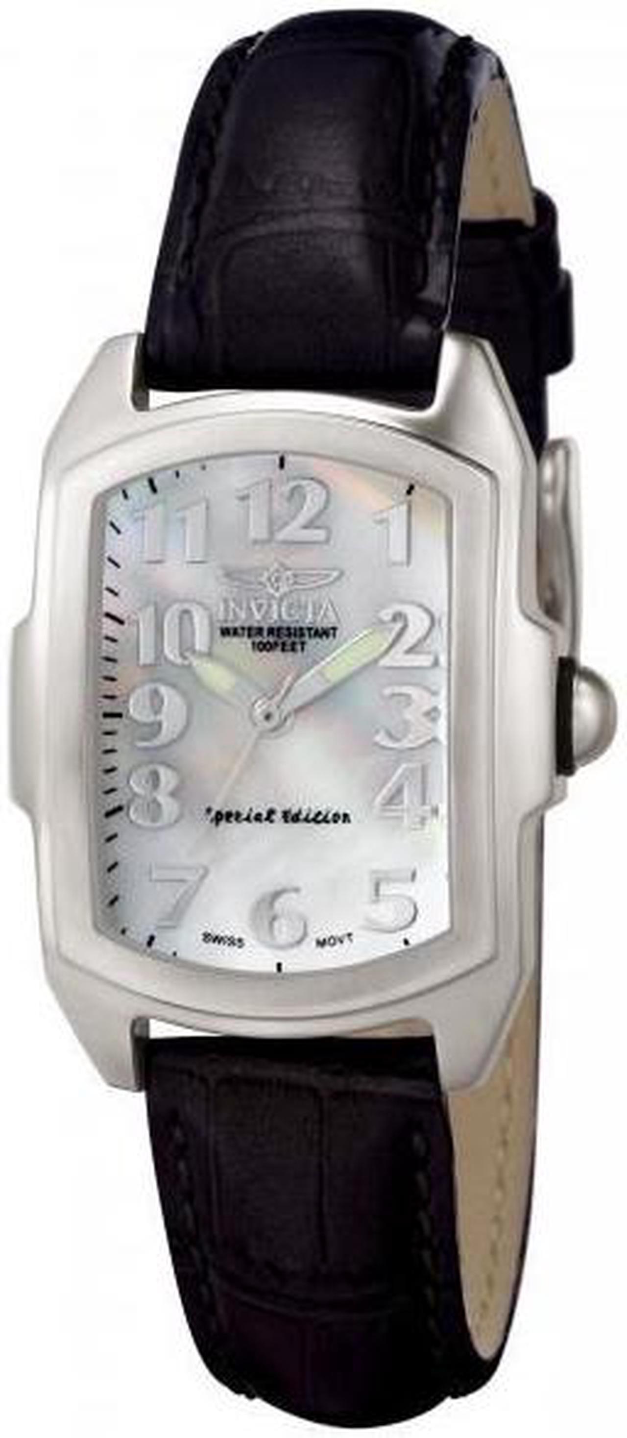Alt view image 3 of 5 - Womens Invicta Baby Lupah Leather Swiss MOP Watch 5168
