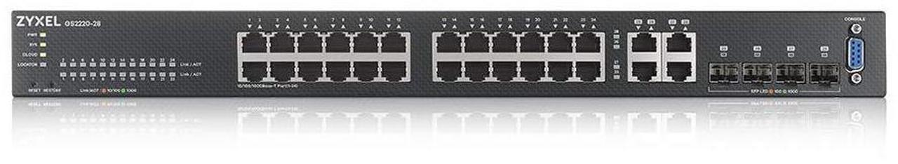 Alt view image 11 of 17 - Zyxel GS2220-28 24-Port Gigabit Ethernet Layer 2 Managed Switch