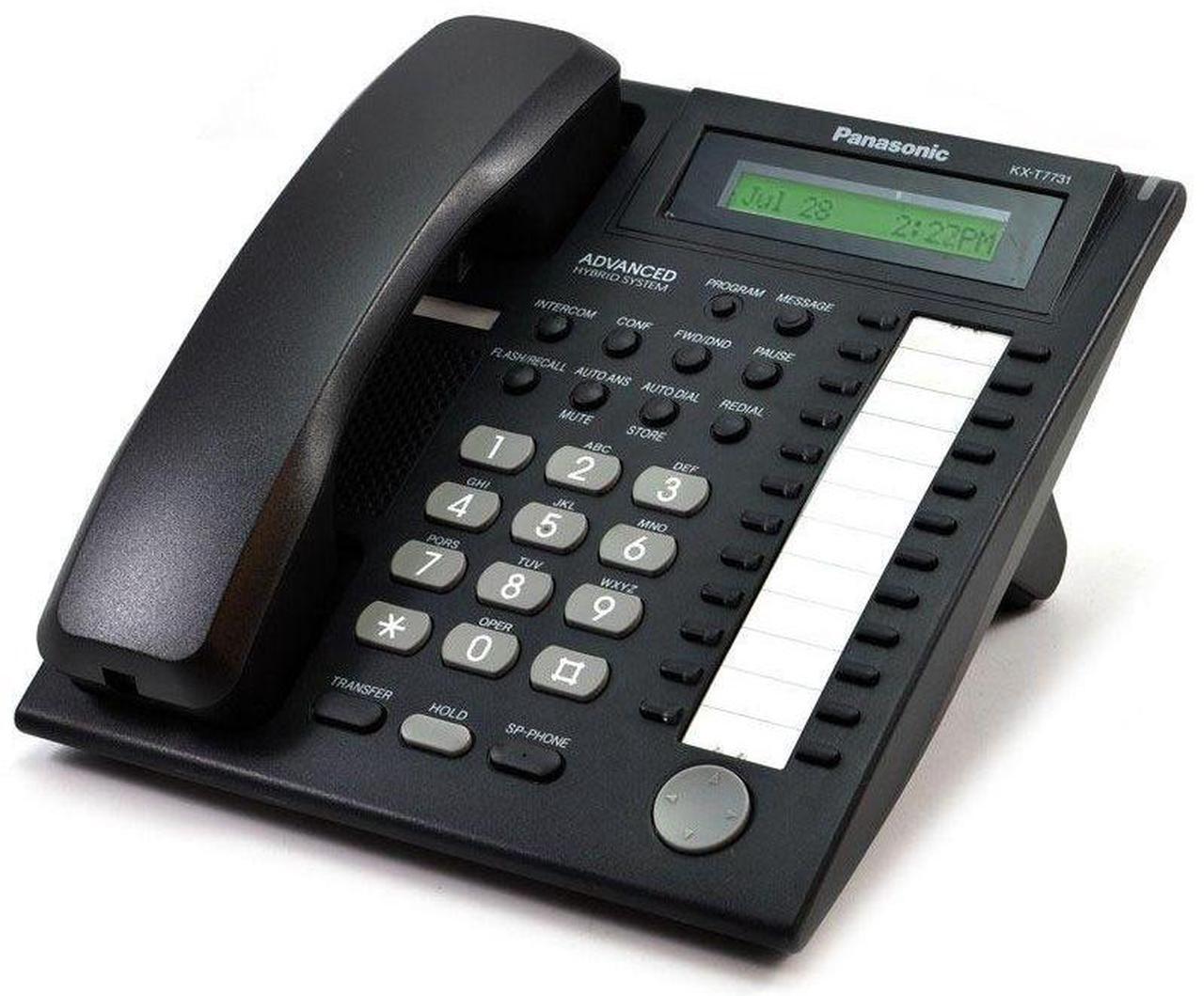 Alt view image 9 of 10 - Panasonic BTI KX-T7731BK Speakerphone with LCD - Black
