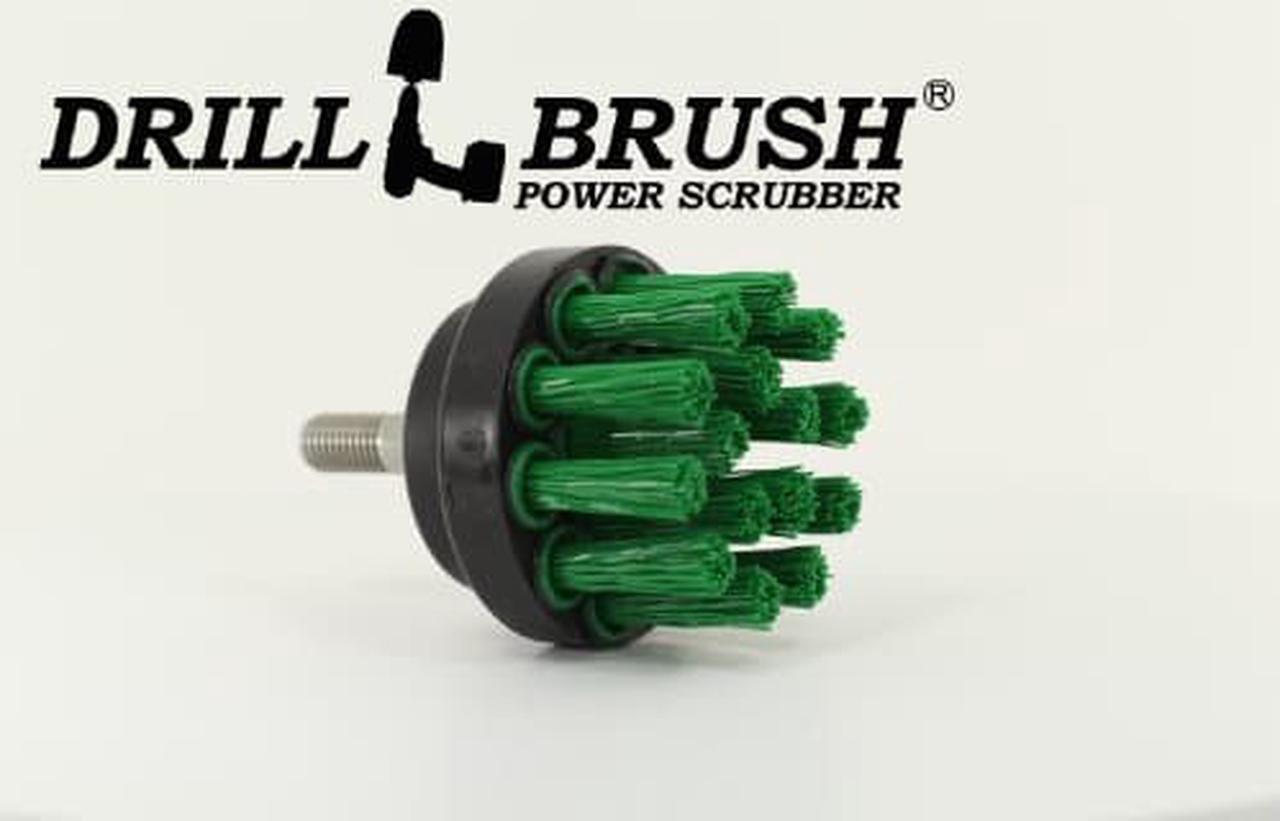 Alt view image 3 of 4 - Small Diameter All Purpose Power Scrub and Cleaning Brush Automotive Home Garage and Boat Cleaning