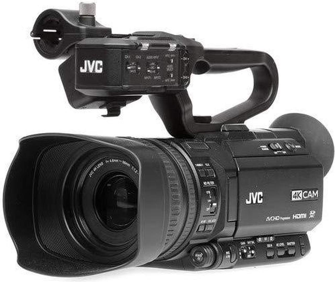 Alt view image 2 of 7 - JVC GY-HM250 UHD 4K Streaming Camcorder with Built-in Lower-Thirds Graphics - Starter Bundle
