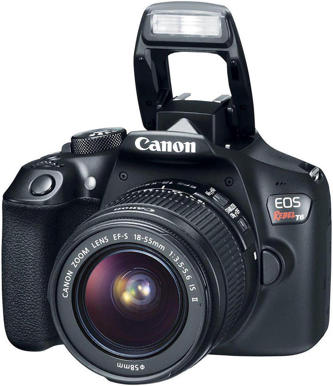 Alt view image 3 of 4 - Canon EOS Rebel T6 Digital SLR Camera Bundle with EF-S 18-55mm f/3.5-5.6 IS II Lens with 32GB Memory Card + More