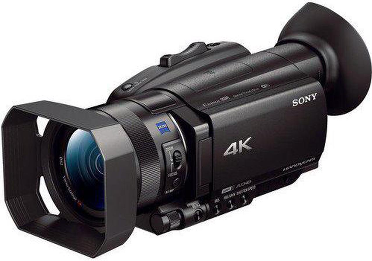 Alt view image 2 of 4 - Sony Handycam FDR-AX700 4K HD Video Camera Camcorder + Extra Battery and Charger + 3 Piece Filter Kit + Wide Angle Lens