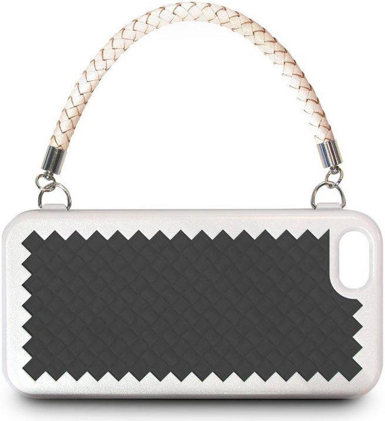 Main image of The Joy Factory New York Woven Handbag Case with Handle for for iPhone5/5S, CSD123- 1 Pack - Retail Packaging - Black