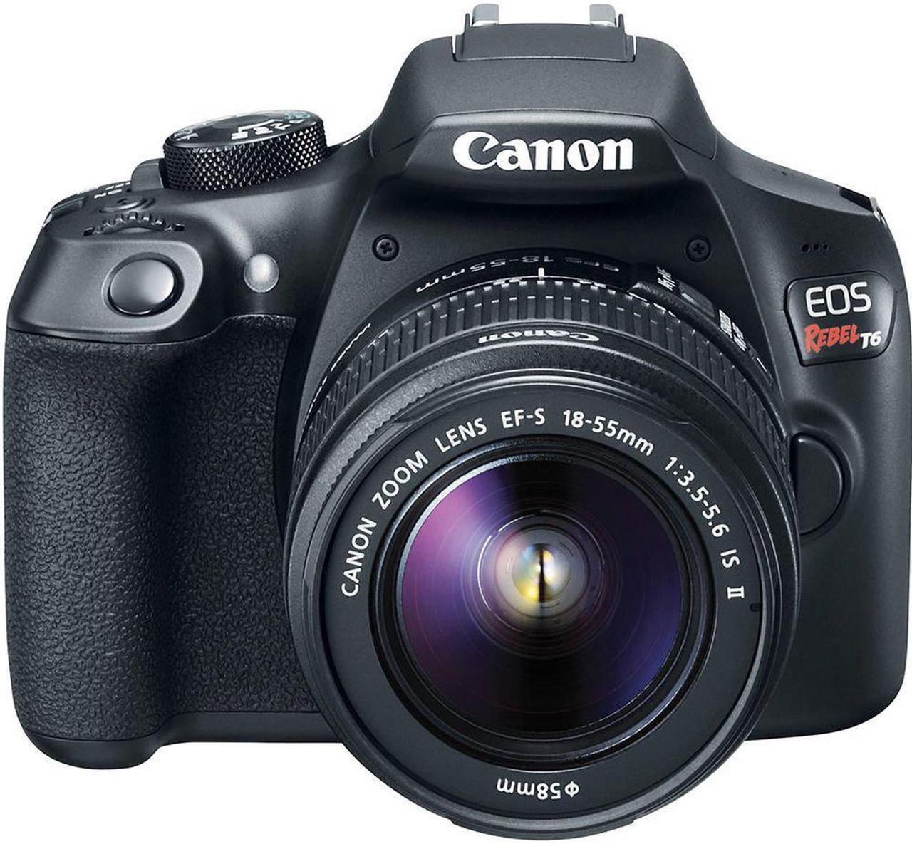 Alt view image 4 of 4 - Canon EOS Rebel T6 Digital SLR Camera Bundle with EF-S 18-55mm f/3.5-5.6 IS II Lens with 32GB Memory Card + More