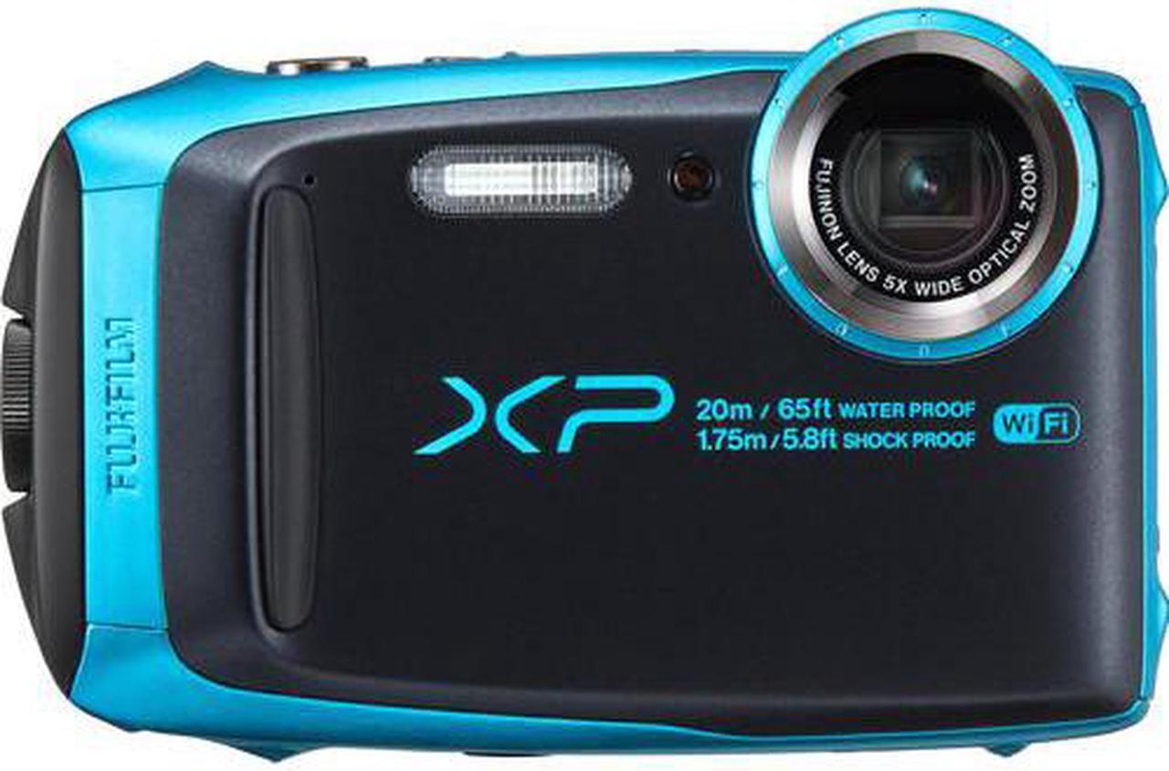 Alt view image 2 of 4 - Fujifilm FinePix XP120 Waterproof Digital Camera 600019758 (Sky Blue) Large Accessory Bundle Includes Floating Wrist Str