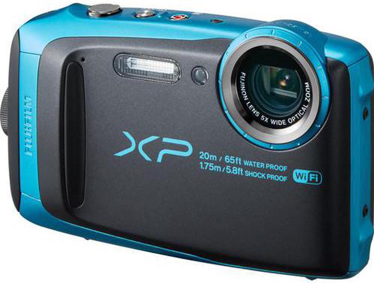 Alt view image 3 of 4 - Fujifilm FinePix XP120 Waterproof Digital Camera 600019758 (Sky Blue) Large Accessory Bundle Includes Floating Wrist Str