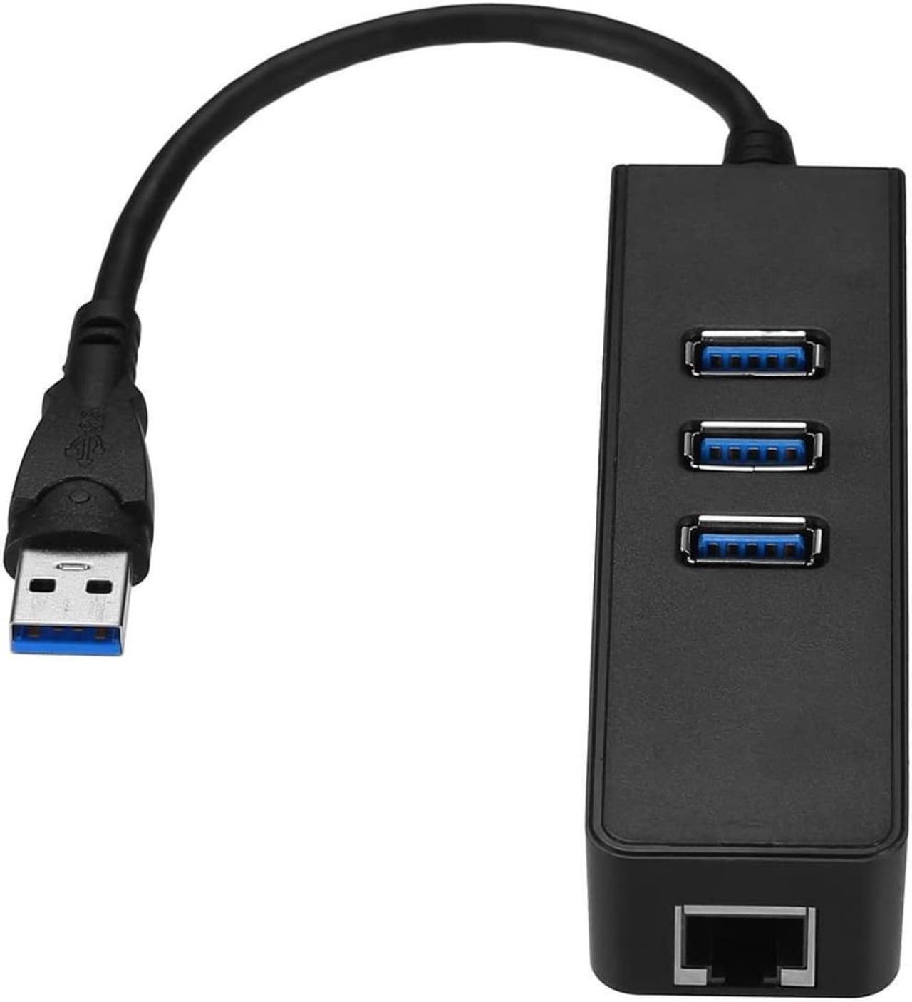 SANOXY USB 3.0 Gigabit 1000Mbps Ethernet LAN RJ45 Network Adapter 3 Ports HUB