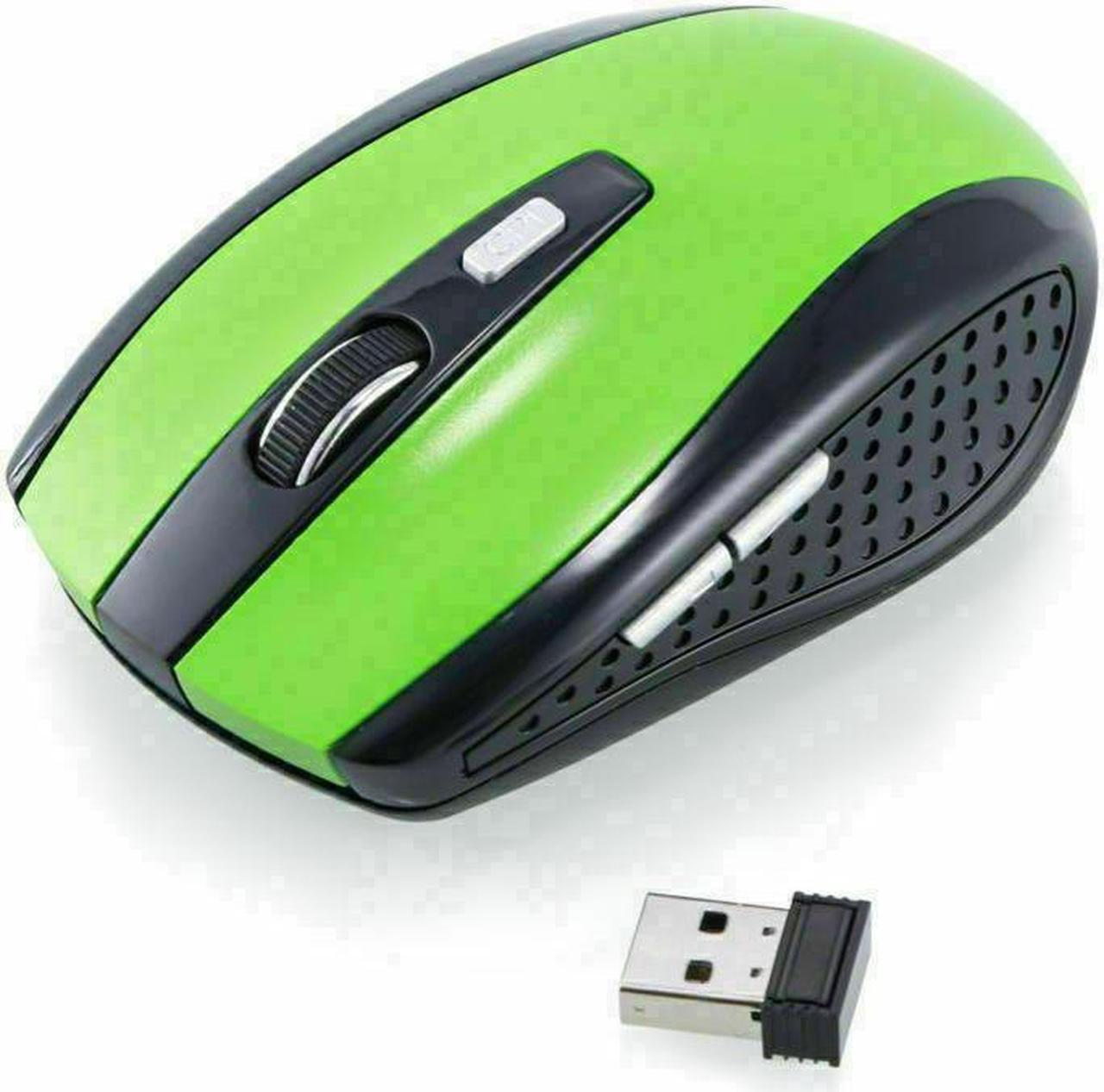 SANOXY 2.4GHz Wireless Optical Mouse Mice & USB Receiver For PC Laptop Computer DPI USA - Black2.4GHz Wireless Optical Mouse Mice & USB Receiver For PC Laptop Computer DPI USA - Green