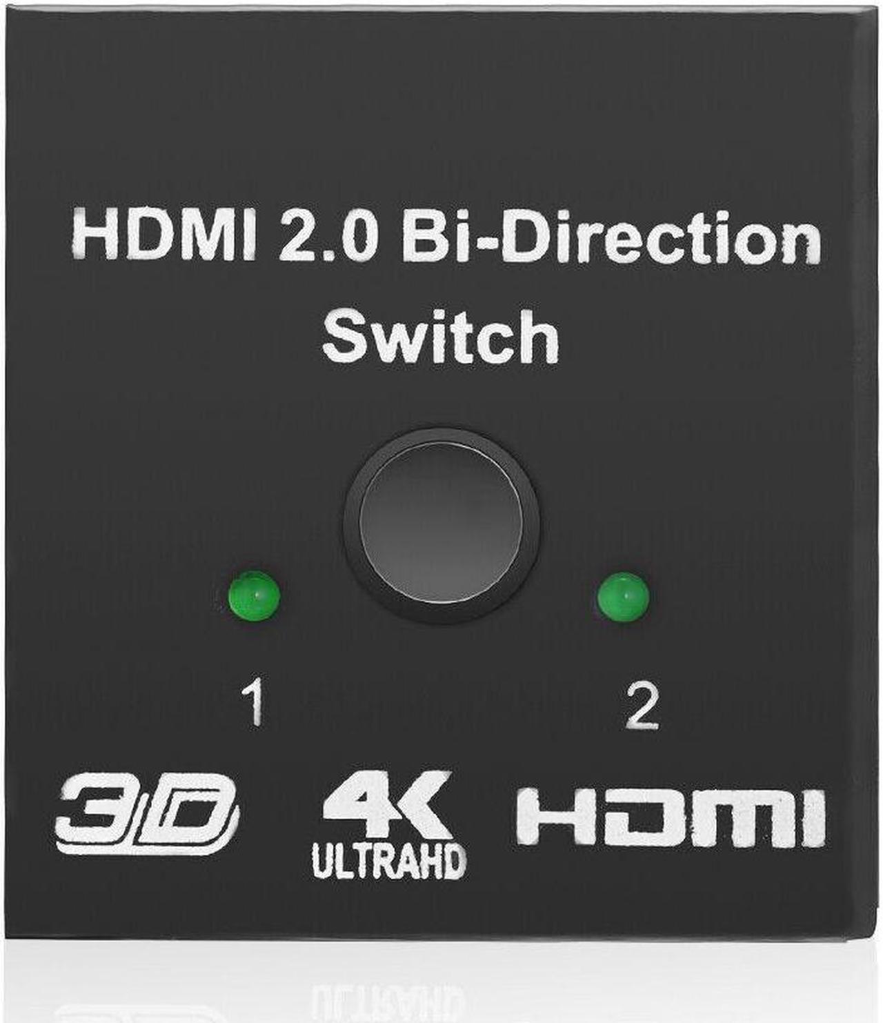 HDMI 2.0 Splitter Bi-Direction Hub HDCP 2x1 1x2 In Out 4K