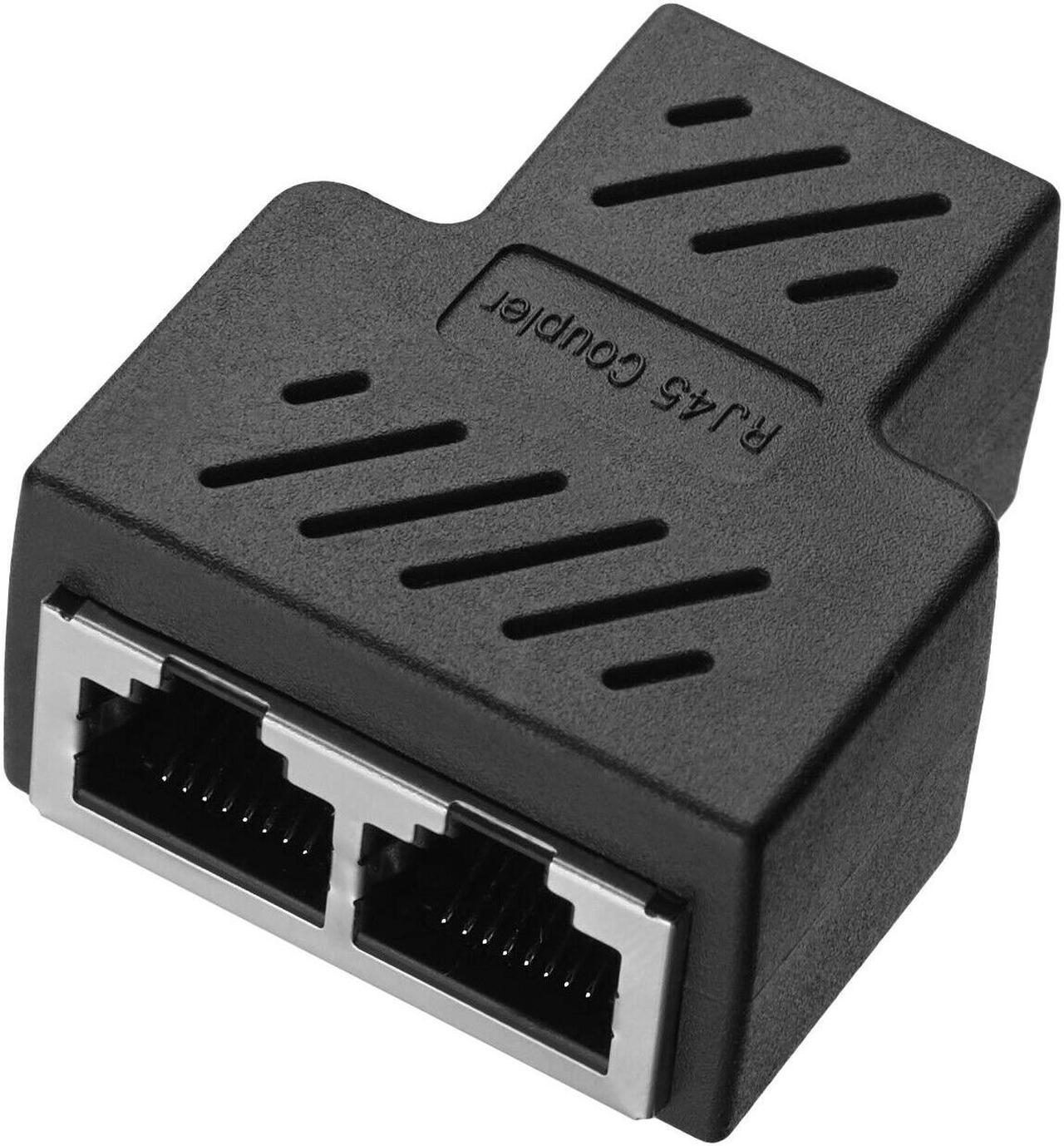 RJ45 Splitter Adapter LAN Ethernet Cable