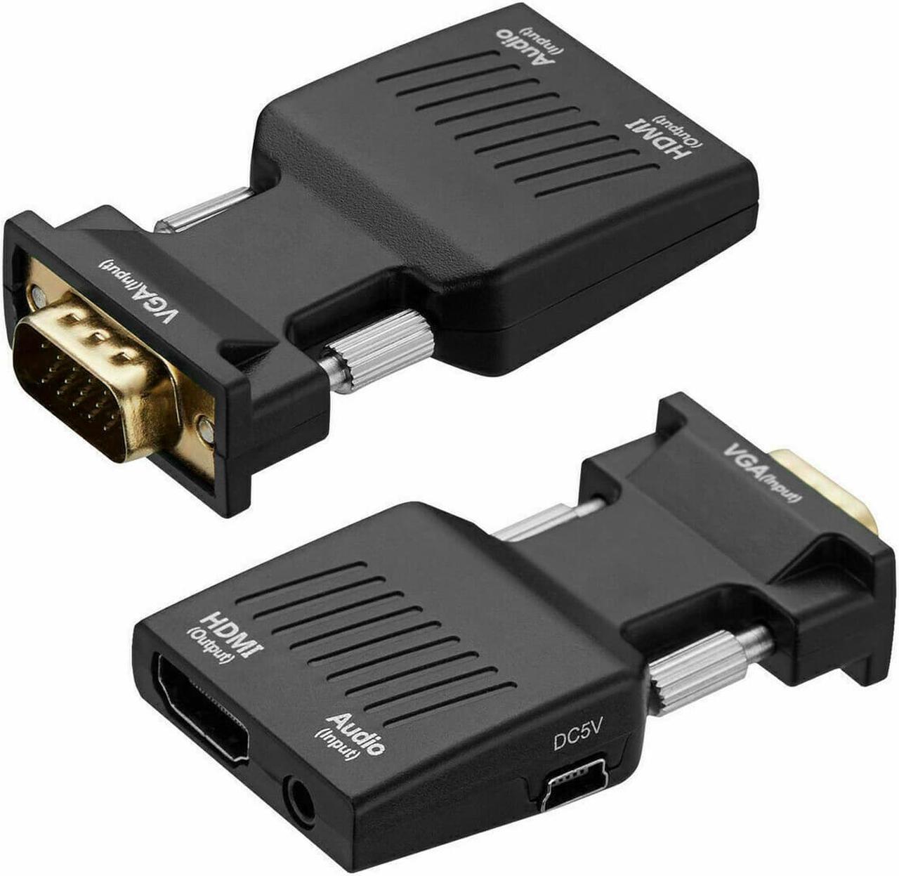 Main image of VGA To HDMI Adapter Full HD 1080P Audio Video Converter Laptop PC To TV HDTV AV