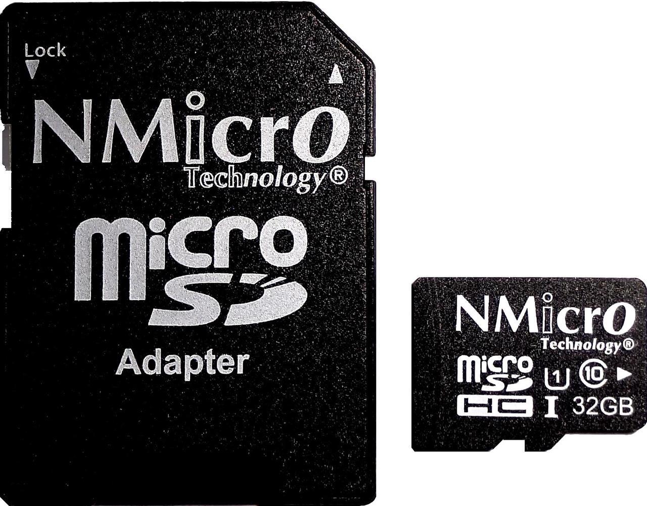 Main image of NMicro 32GB micro SD microSD Class 10 C10 UHS1 32G 32 G GB Go Flash TF memory card with adapter microSDHC