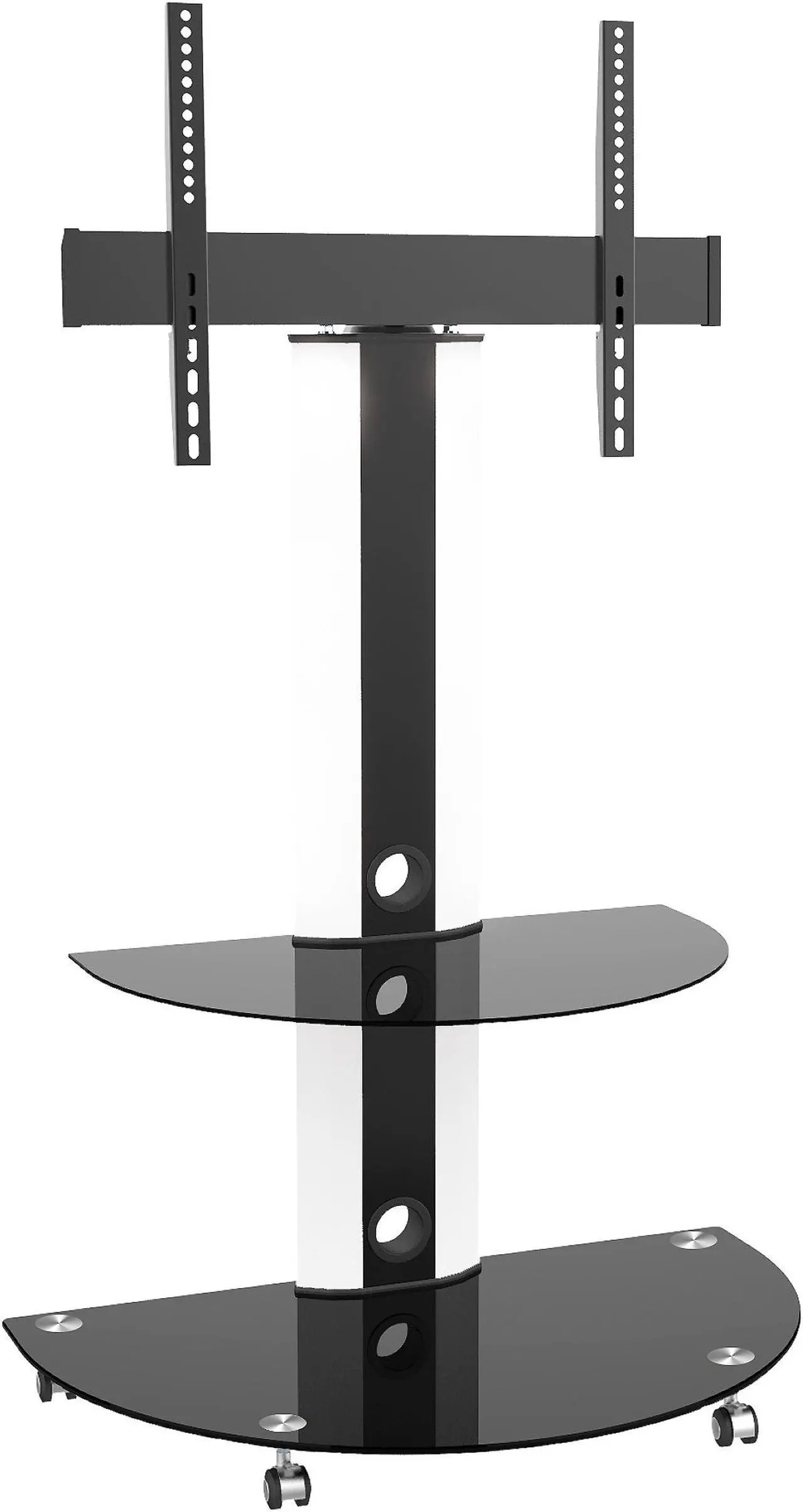 Main image of TygerClaw Superior TV Cart with Glossy Glass Base and AV Componet Shelf