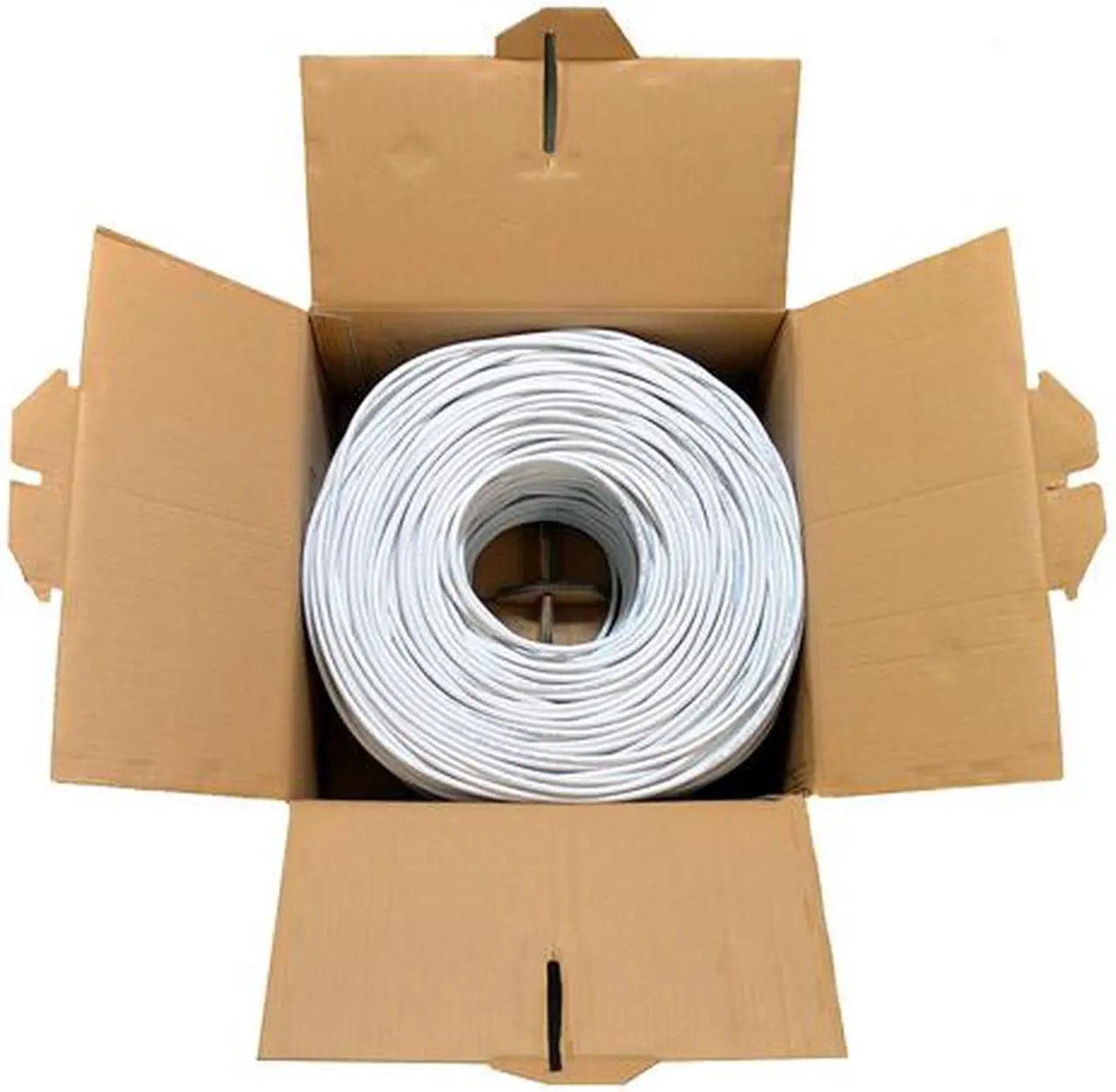 Alt view image 3 of 3 - Dripstone 600004 Cat6 Utp Solid Cable 23AWG/Lan Network Ethernet Rj45 Wire - 1000-feet (304.8 Metre) - White Big Feeder