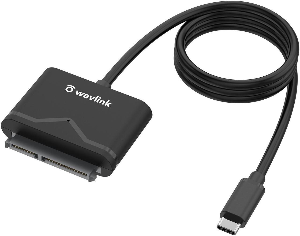 Main image of Wavlink SATA III Cable Hard Drive Adapter-External Hard Drive Connector for 2.5" SSD/HDD and 3.5" HDD Data Transfer, Support UASP, TRIM and S.M.A.R.T, Auto-sleep Mode, with 12V Power Adapter, Max 18TB