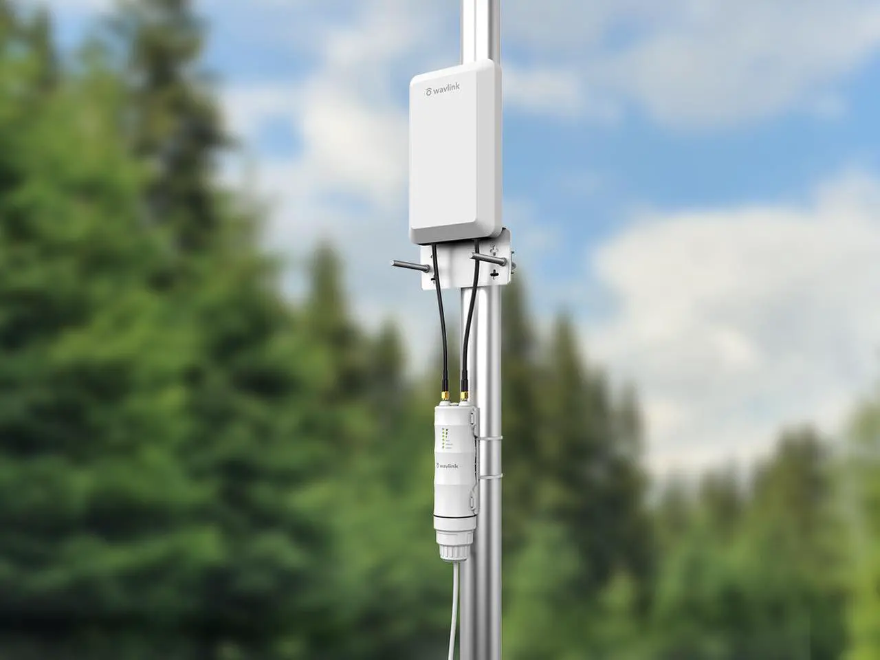Main image of Wavlink N300 Outdoor WiFi Extender Long Range WiFi Repeater/AP/Router/WISP Mode With Poe, Outdoor CPE for PtP and PtMP Transmission, 1.5km, Up to 64 Devices, Point to Point WiFi Bridge for Home