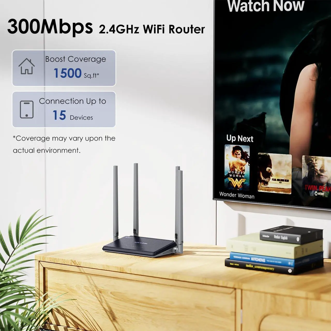 Alt view image 4 of 7 - WAVLINK 4G LTE Router, N300 4G LTE Modem WiFi Router with SIM Card Slot, 300Mbps LTE Cat4 Wireless Router With 4x5dBi High Gain Antennas, Secure & Easy Setup