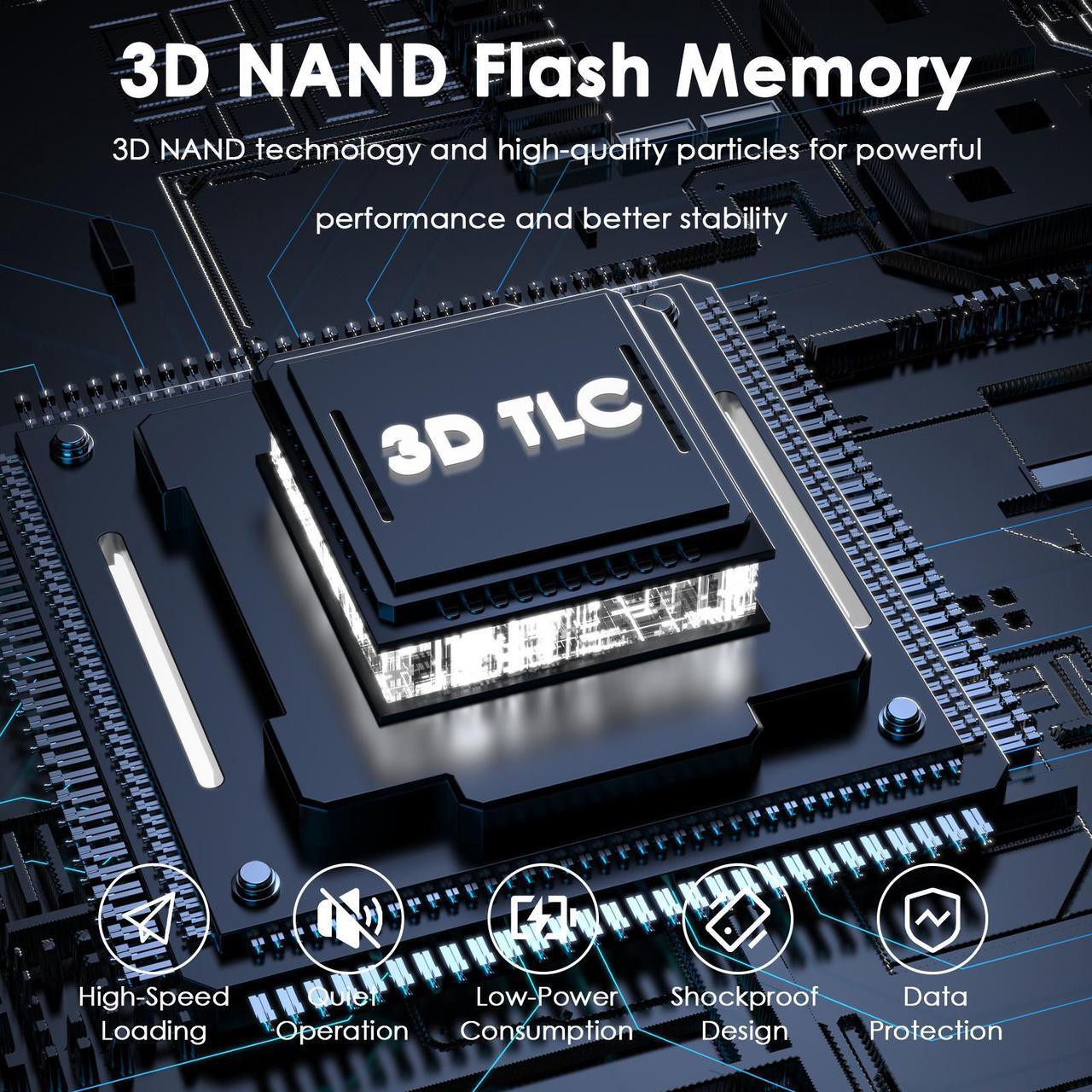 Alt view image 5 of 7 - WAVLINK SSD 2TB, PCIe 4.0 M.2 2280 Read/Write Speed up to 7,400/6,500MB/s with Heatsink, 3D TLC NAND, NVMe 2.0 Internal Gaming Solid State Drive Compatible with Desktop/Laptop/PS5 Game-Player