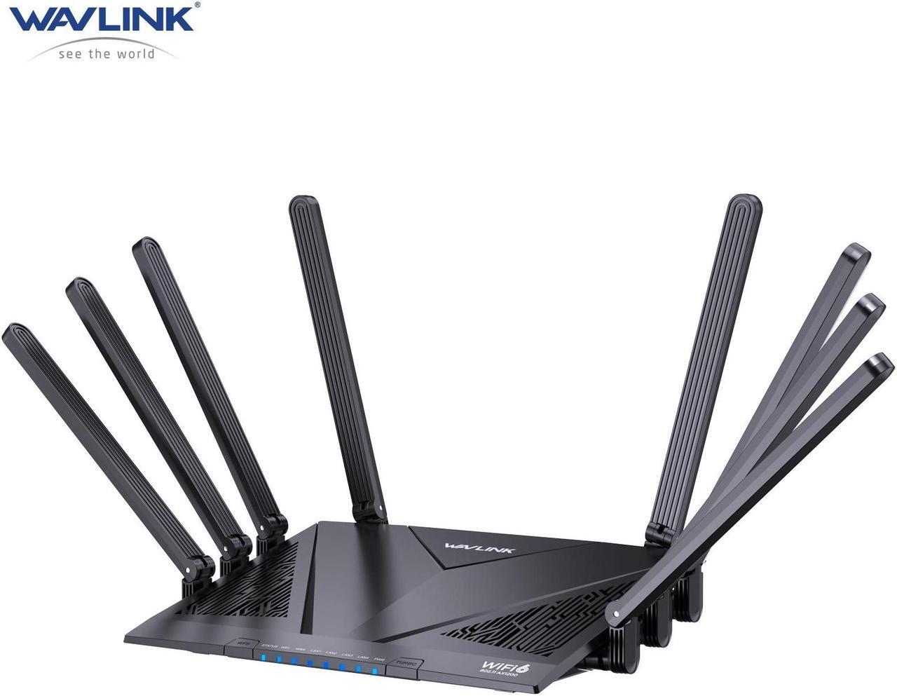 Main image of WAVLINK AX6000 Wi-Fi 6 Router, Dual Band Gaming Router with 2.5Gbps WAN, 4 x 1000Mbps LAN, Supports EverythingMesh/Router/AP/Reapter Mode for Home WiFi, OpenVPN & WireGuard, Parental Control, QoS
