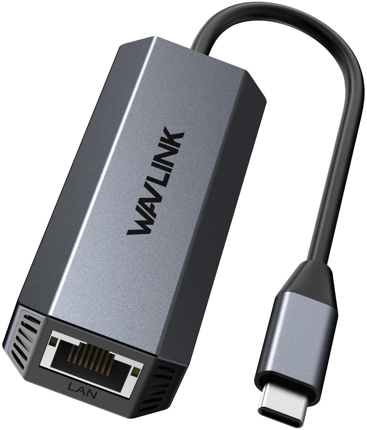 Main image of WAVLINK USB C to Ethernet Adapter 5Gbps, Driver-free RJ45 Gigabit LAN Ethernet Network Adapter for Laptops, Computers and More, Thunderbolt 5/4/3 Compatible, for MacBook Pro/Air, iPad Pro, Dell XPS