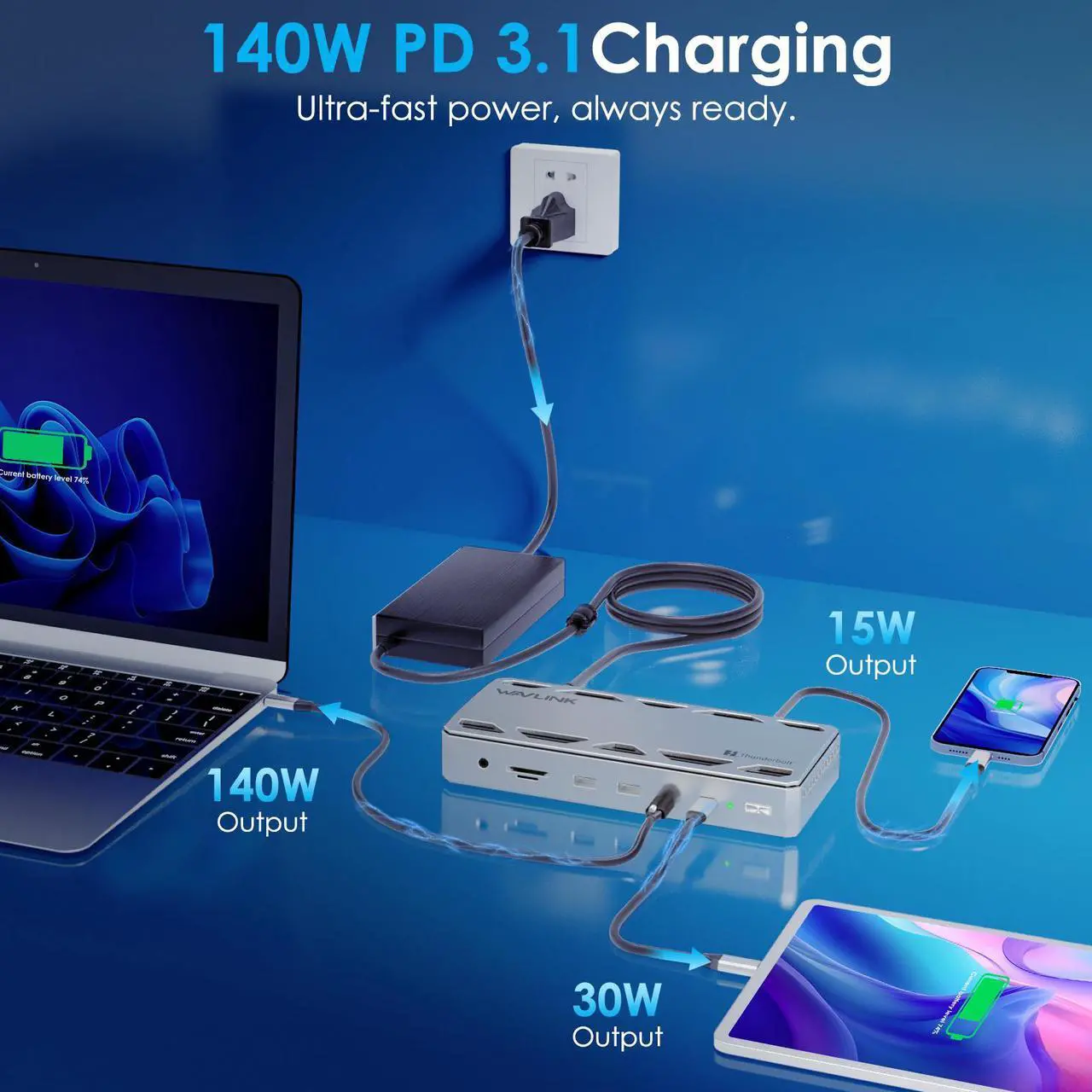 Wavlink Thunderbolt 5 Docking Station - Thumbnail 2