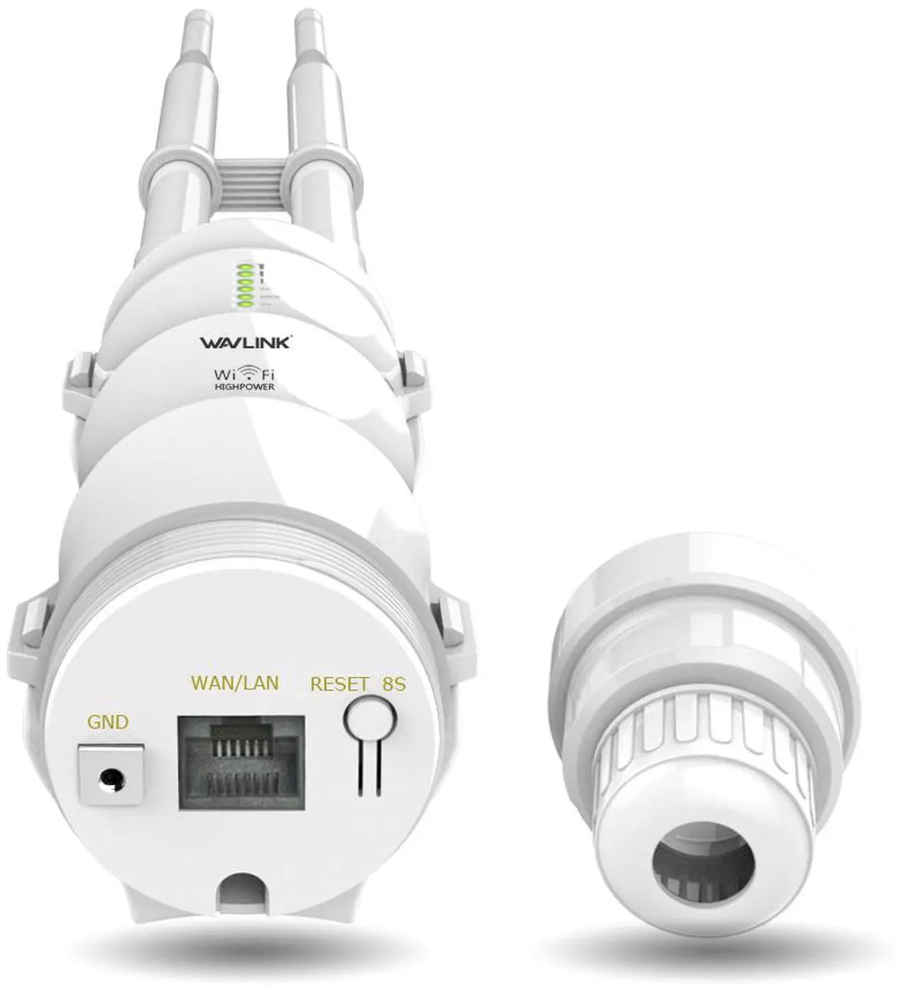 Alt view image 5 of 7 - Wavlink AC600 High Power Outdoor Weatherproof Dual Band Wifi Repeater/ Range Extender / Access Point / Router / WISP 2.4GHz 150Mbps + 5GHz 433Mbps Up to 1000mW 28dBm Omnidirectional Antenna With POE