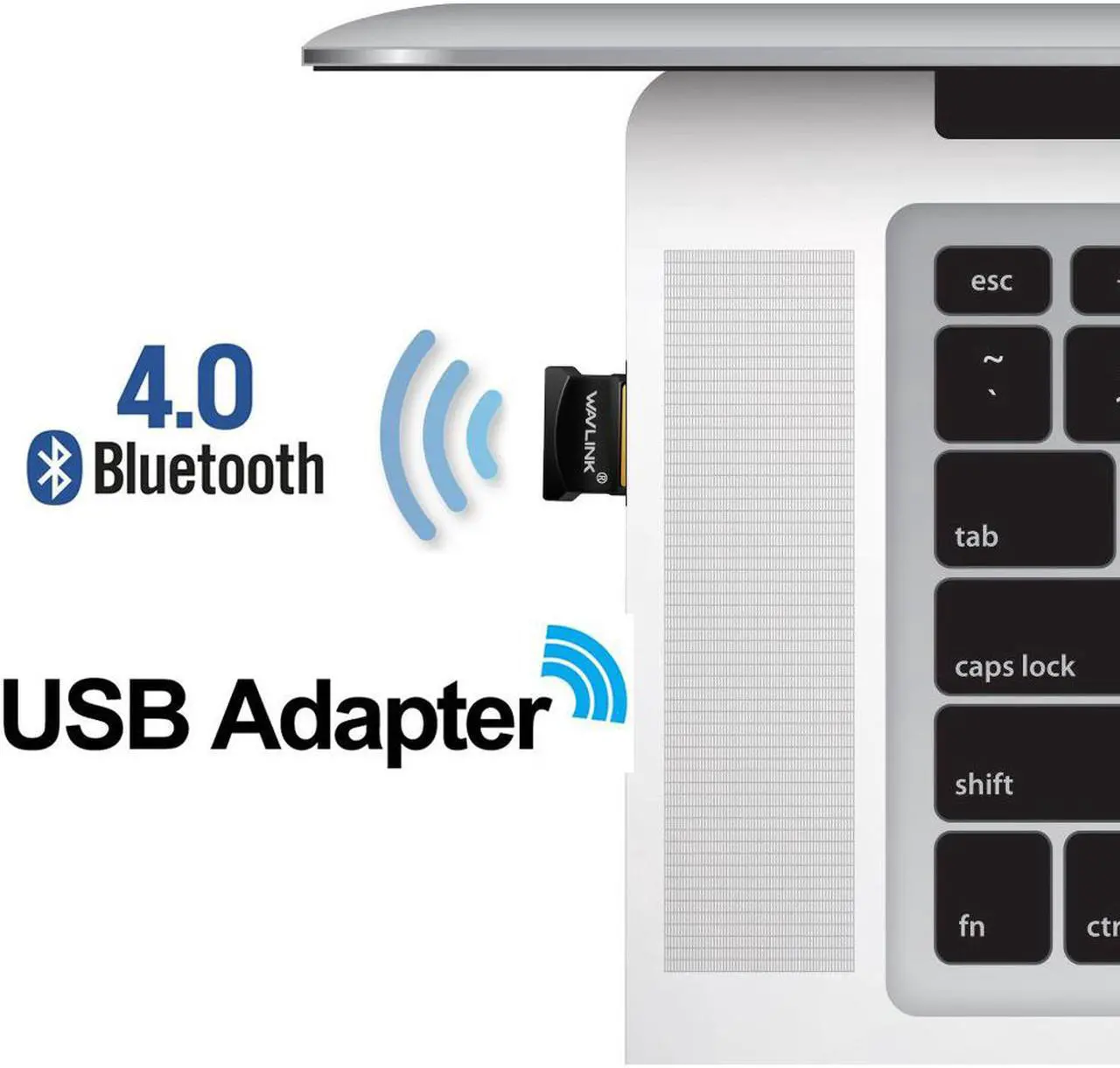 Alt view image 2 of 7 - Wavlink Bluetooth 4.0 Adapter, Wireless Bluetooth CSR 4.0 Dongle Adapter  Compatible with Windows 10,8.1/8,7,Vista, XP, 32/64 Bit and Classic Bluetooth, Stereo Headset Compatible ---Shipped by Newegg