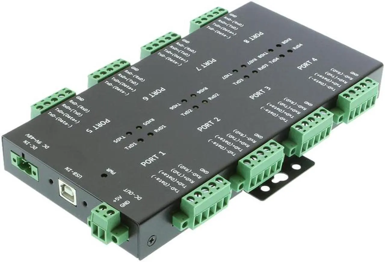Main image of Coolgear USB2 to 8-Port RS232-422-485 Serial TB Adapter Isolation | Surge