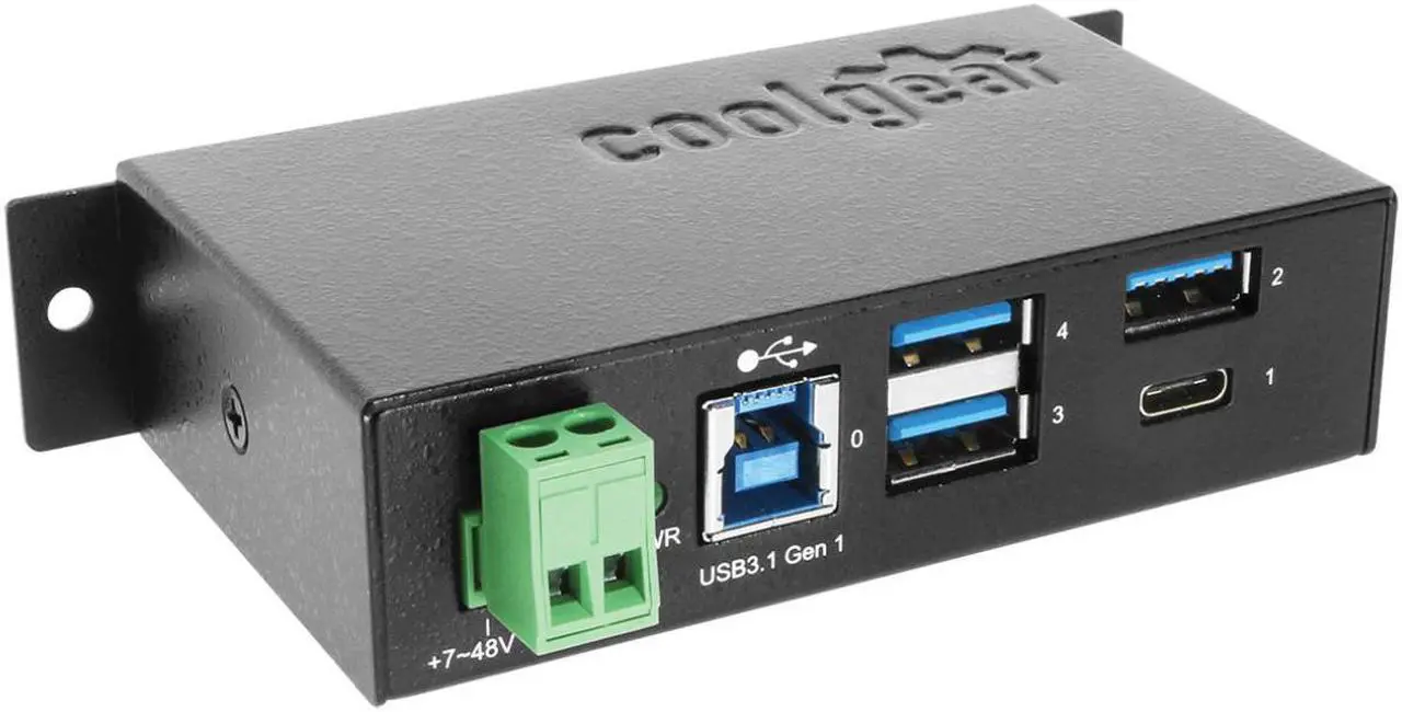 Main image of Coolgear USB C Hub 4 Port USB 3.1 Gen1 SuperSpeed Type-B Upstream