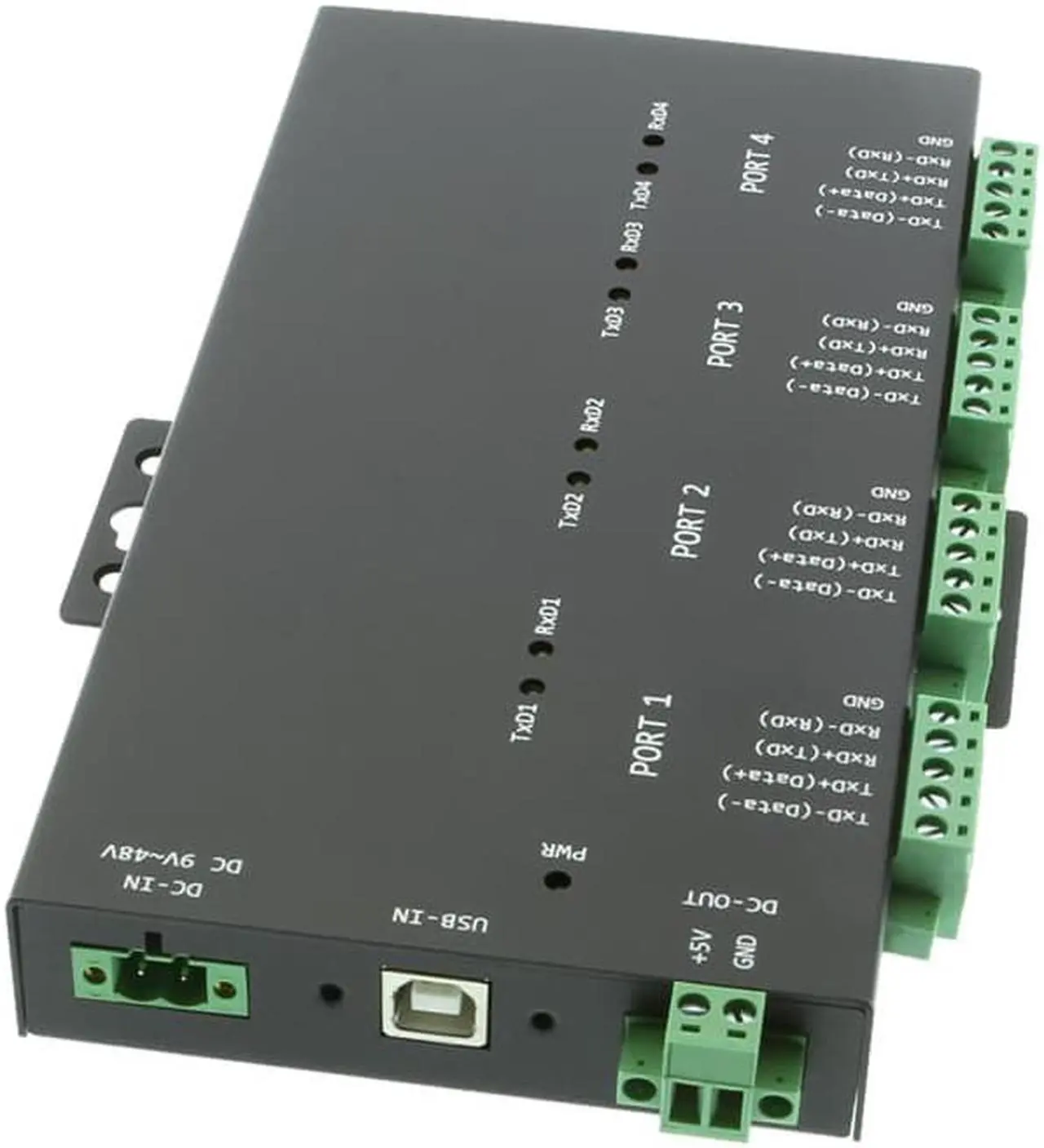Alt view image 2 of 5 - Coolgear USB 2.0 to 4-Port RS232-422-485 Serial TB Adapter Isolation | Surge