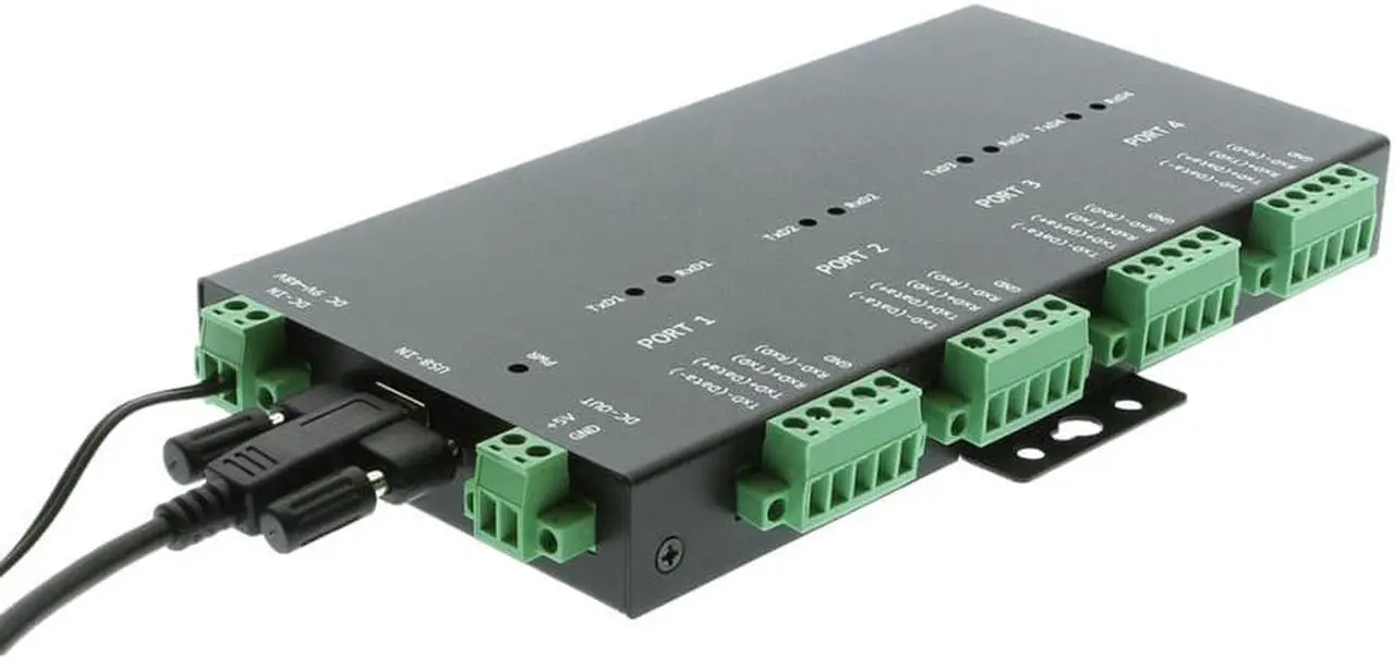 Alt view image 3 of 5 - Coolgear USB 2.0 to 4-Port RS232-422-485 Serial TB Adapter Isolation | Surge
