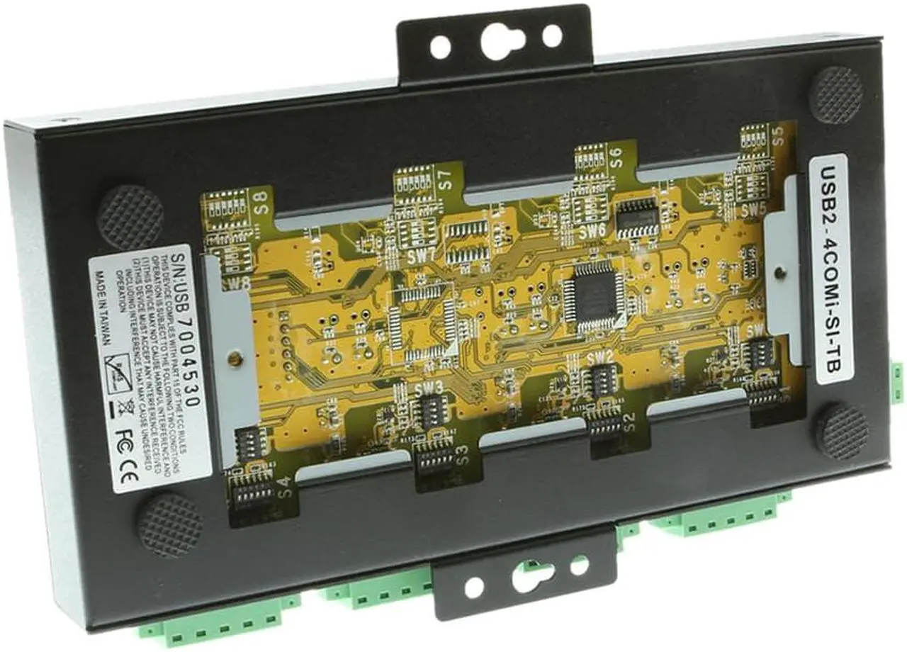 Alt view image 5 of 5 - Coolgear USB 2.0 to 4-Port RS232-422-485 Serial TB Adapter Isolation | Surge