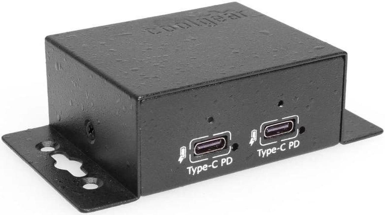 Main image of Coolgear ChargeIt! Mini 200W Type-C PD Charger - Dual 100W Ports, Fast Charging, Screw Lock Compatible