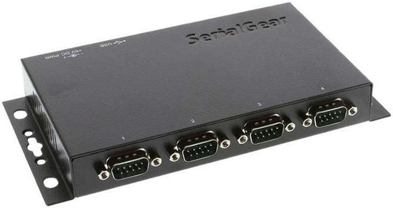 Main image of SERIALGEAR 4-Port DB-9 RS232 to USB Adapter with Isolation and Surge Protection
