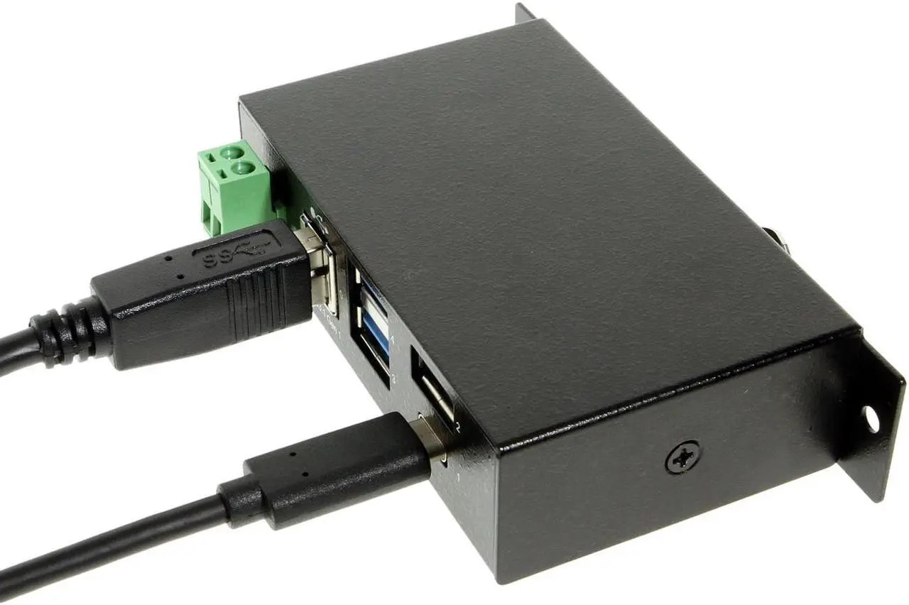 Alt view image 4 of 6 - Coolgear USB C Hub 4 Port USB 3.1 Gen1 SuperSpeed Type-B Upstream
