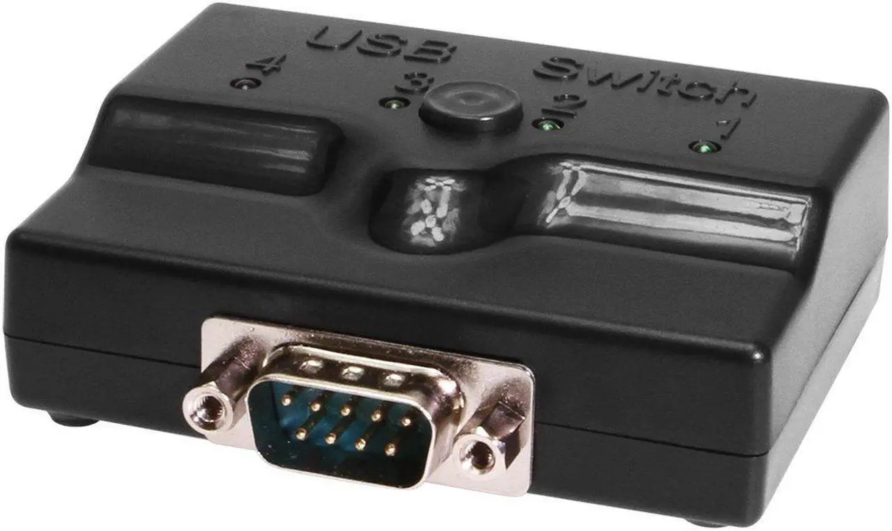 Alt view image 2 of 4 - Coolgear 4 Port USB 2.0 to RS 232 Manual Switch FTDI Chipset