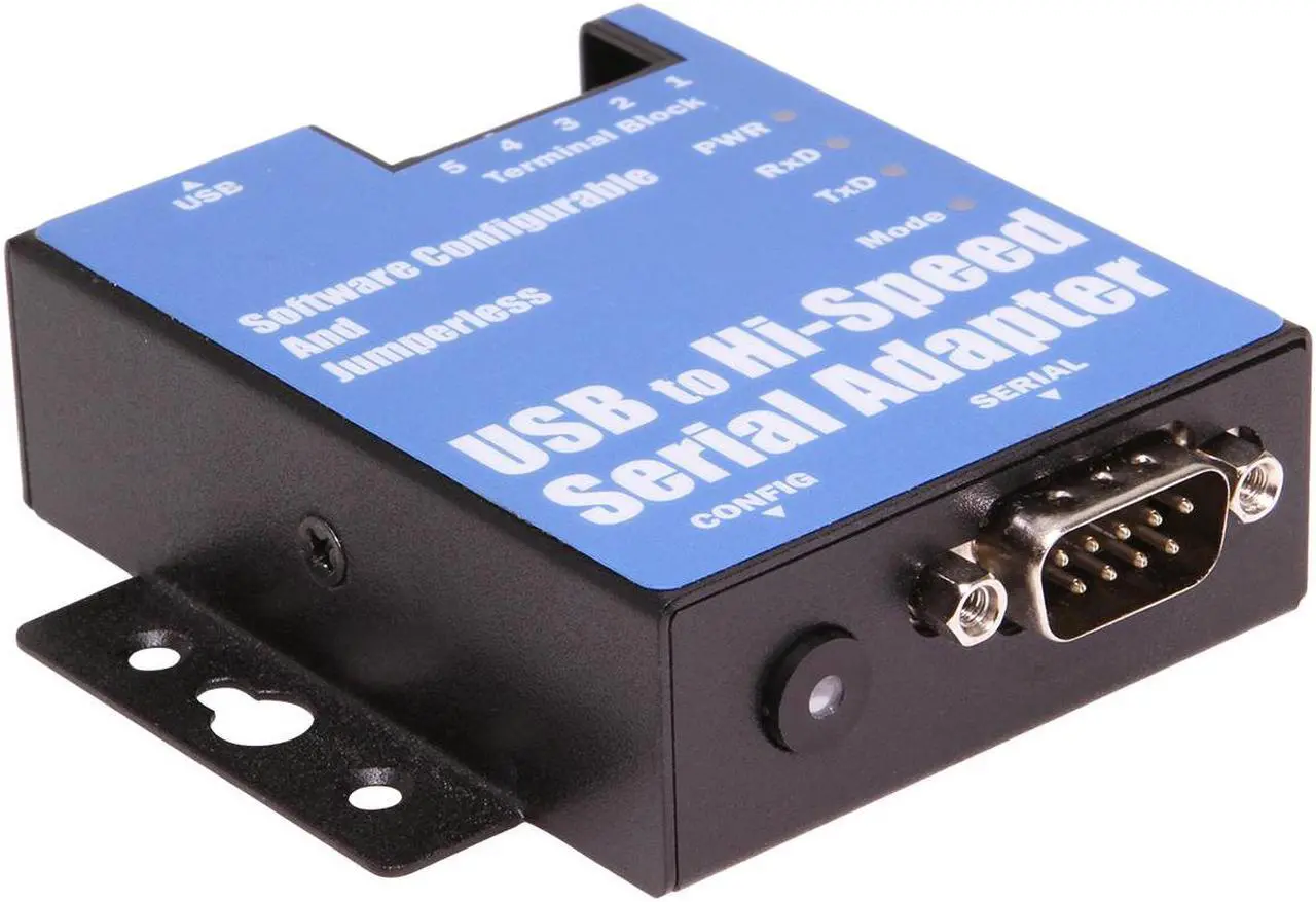 Main image of Coolgear 1-Port USB to Serial Adapter (RS-232/422/485) , DIN-rail