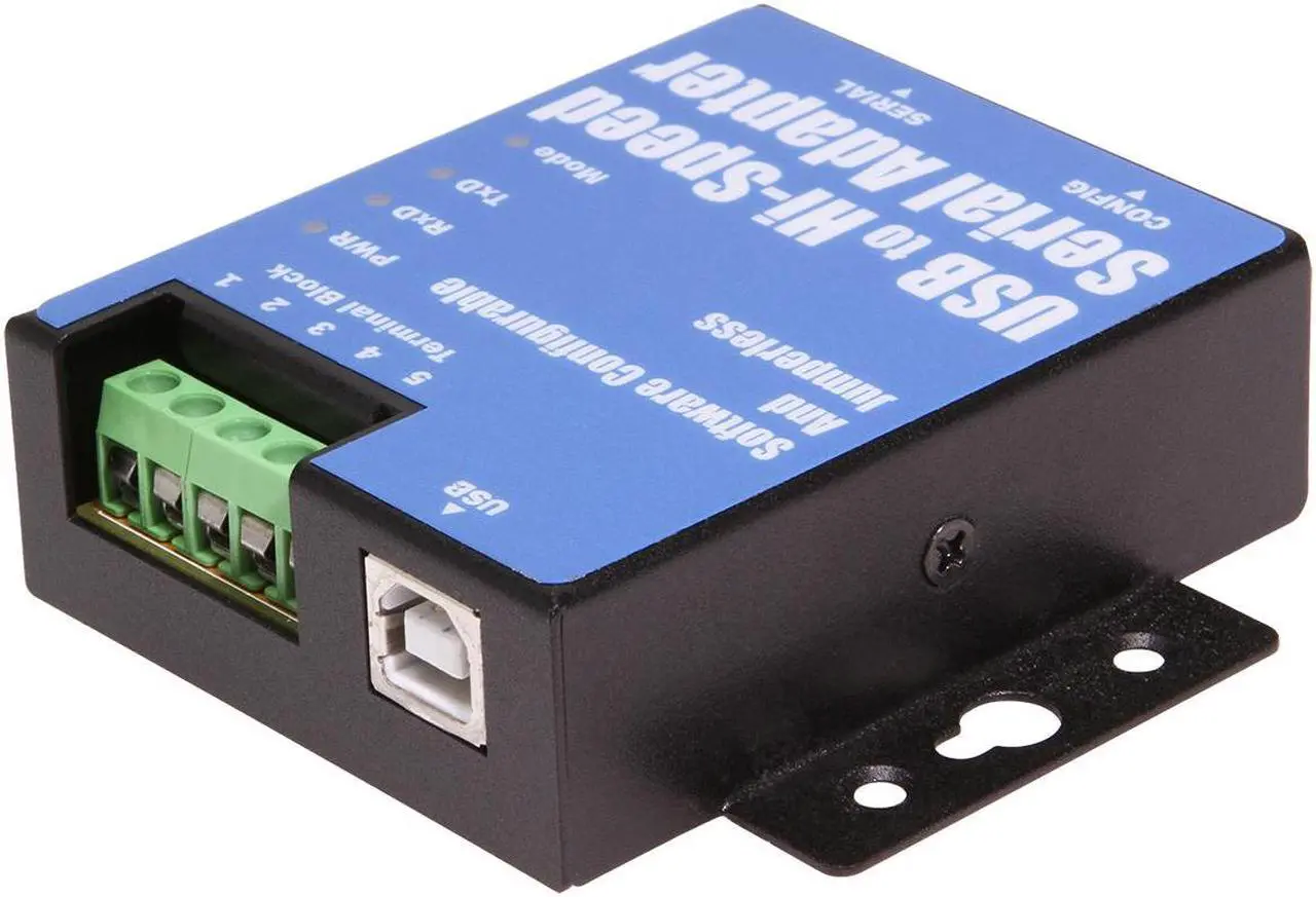 Alt view image 2 of 5 - Coolgear 1-Port USB to Serial Adapter (RS-232/422/485) , DIN-rail