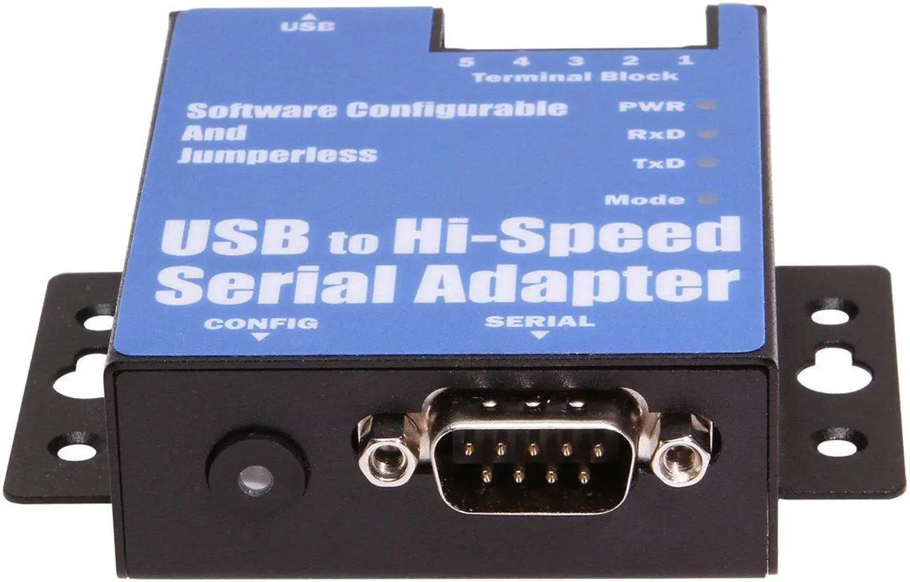 Alt view image 3 of 5 - Coolgear 1-Port USB to Serial Adapter (RS-232/422/485) , DIN-rail