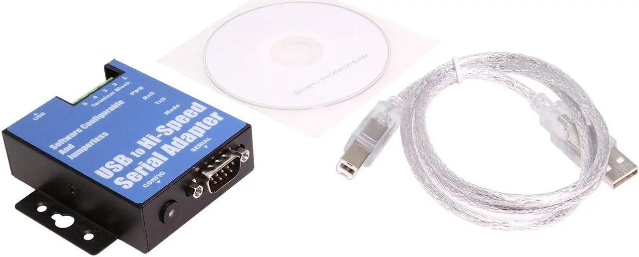 Alt view image 5 of 5 - Coolgear 1-Port USB to Serial Adapter (RS-232/422/485) , DIN-rail