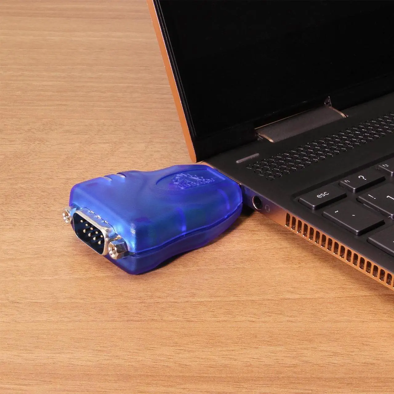 Alt view image 7 of 7 - USBGear USB to RS-232 Serial Adapter Cable - DB9 Male, FTDI Chipset, RX/TX Status LEDs, TAA Compliant (Made in Taiwan), Compatible with Windows & Mac