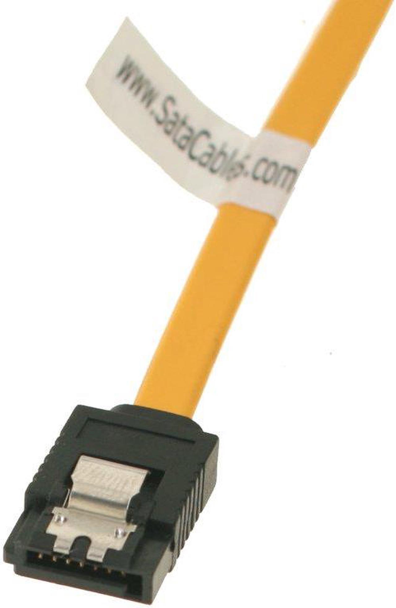 Main image of 19 inch Yellow SATA III Cable W/ Latch