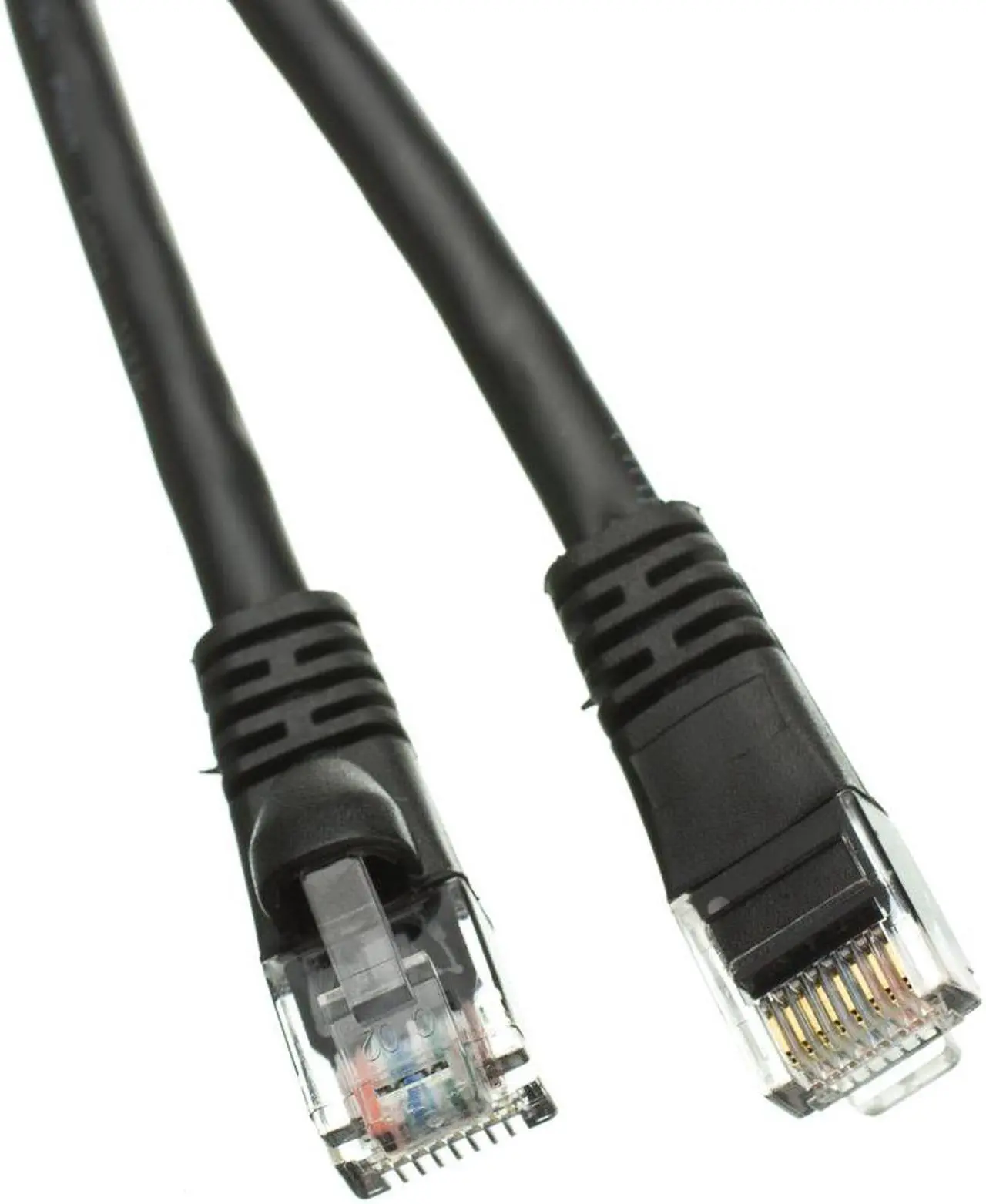 Alt view image 2 of 4 - CableWholesale 13X6-02225 Cat6a Black Ethernet Patch Cable Snagless Molded Boot 500 MHz 25 foot