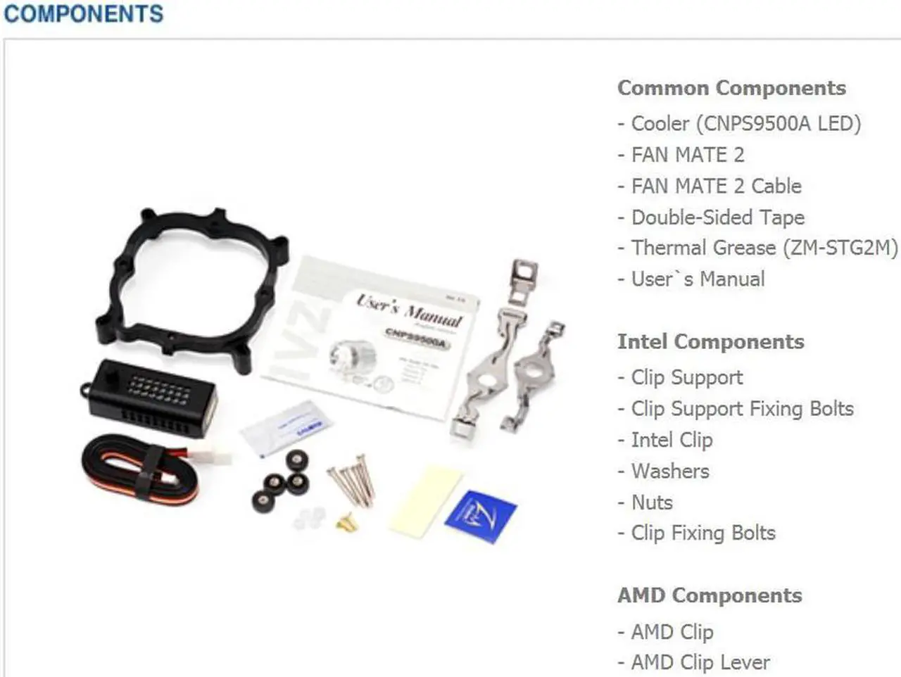 Alt view image 7 of 7 - Zalman Pure Copper CPU Cooler with 92mm Blue LED Fan, CPU Air Cooling Fan High Performance, 1350-2600RPM, Patented Figure-8 Heat Pipe, 3-Pin Connector w/ Fan Mate Speed Controller (CNPS9500A-LED)